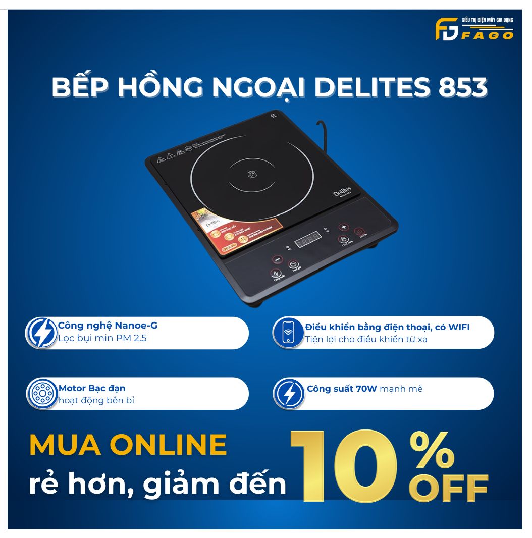 Bếp hồng ngoại Delites 853	